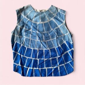 RARE True Vintage Vera Silk Scarf Geometric Women's Sleeveless Blouse #summer